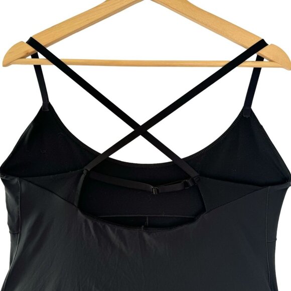 Aerie OffLine Black Real Me Maggie Ruffle Tennis Dress w/ Built in Shorts Large - Picture 5 of 13